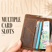 Load image into Gallery viewer, Hunter Genuine Leather Vertical Wallet for Men | Tall Wallet with 6 Card Slots & Cash Compartmentt (STYLE ID #25)