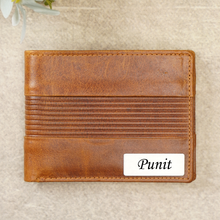 Load image into Gallery viewer, Custom Genuine Leather Men’s Wallet 4 in 1 Combo for Husband Boyfriend (STYLE ID #15)
