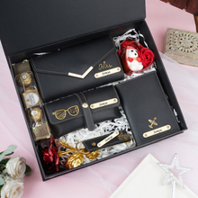 Load image into Gallery viewer, Celebrate in Style Handcrafted Leather Gift Set of Women for Wife / Girlfriend on Birthdays and Anniversary