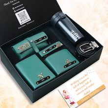 Load image into Gallery viewer, Birthday Special Personalized Gift Combo for Him – 6-in-1 Custom Gift Set with Wallet & Coffee Travel Mug