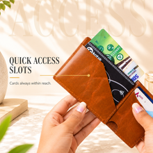 Load image into Gallery viewer, Oil Crunch Men's Genuine Leather Bi-Fold Wallet – 4 Card Slots, 1 Cash Compartment, Ultra-Slim Wallet (STYLE ID #29)
