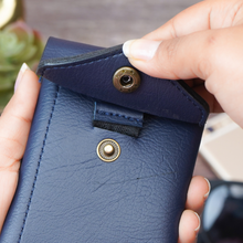Load image into Gallery viewer, Slim Card Holder Wallet for Men & Women | Pull Tab Card Wallet with Cash Pocket | Compact Front Pocket Wallet | Minimalist Card Organizer (STYLE ID #43)