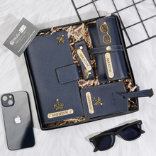 Load image into Gallery viewer, The Ultimate Travel Set – Personalized Travel Wallet, Luggage Tag, Keychain & Eyewear Cas