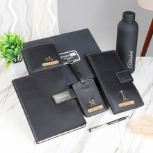 Load image into Gallery viewer, Personalised  Leather Name Men's Travel wallet Combo