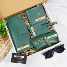 Load image into Gallery viewer, All-in-One Travel Combo – Custom Wallets, Luggage Tag & Eyewear Case ,Travel Wallet