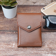 Load image into Gallery viewer, Slim Card Holder Wallet for Men & Women | Pull Tab Card Wallet with Cash Pocket | Compact Front Pocket Wallet | Minimalist Card Organizer (STYLE ID #43)