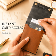 Load image into Gallery viewer, Premium Genuine Leather Slim Card Holder Wallet for Men | Compact Cash & Card Organizer (Style ID #41)