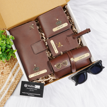 Load image into Gallery viewer, All-in-One Travel Combo – Custom Wallets, Luggage Tag & Eyewear Case ,Travel Wallet