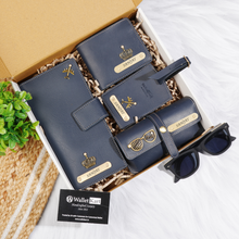 Load image into Gallery viewer, All-in-One Travel Combo – Custom Wallets, Luggage Tag & Eyewear Case ,Travel Wallet