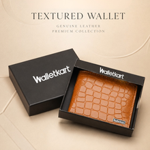Load image into Gallery viewer, Pattern Textured Bi-Fold Wallet for Men | Artificial Leather | Multiple Card Slots | Spacious Cash Pocket | Slim & Stylish Everyday Wallet STYLE ID#56