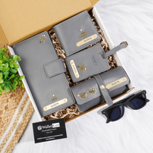Load image into Gallery viewer, All-in-One Travel Combo – Custom Wallets, Luggage Tag & Eyewear Case ,Travel Wallet
