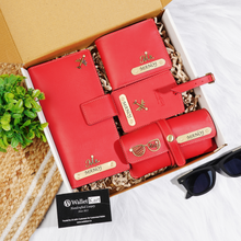 Load image into Gallery viewer, All-in-One Travel Combo – Custom Wallets, Luggage Tag & Eyewear Case ,Travel Wallet