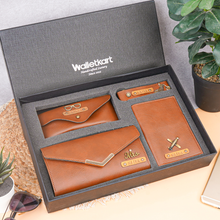 Load image into Gallery viewer, Personalised Name Embossed 4-in-1 Women's Clutch Combo Gift for Her