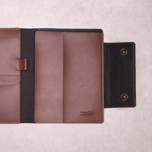 Load image into Gallery viewer, Customised Leather Diary Holder | Customized with Name & Charm