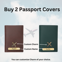 Load image into Gallery viewer, Personalized Passport Cover Combo & Get 2 FREE Luggage Tag (Pack Of 4)