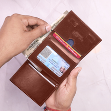 Load image into Gallery viewer, Elegant Genuine Leather Men's Metal Card Holder – Perfect for Professionals (STYLE ID #26)