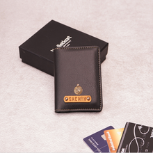 Load image into Gallery viewer, Personalized Travel Card Holder with Name & Charm for Men/Women