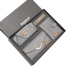 Load image into Gallery viewer, Personalised 4-in-1 Gift Set for Women's Clutch with charm, Keychain, Passport Holder & Eyewear Case