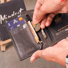 Load image into Gallery viewer, Personalized Genuine Leather Passport Cover with Name & Charm