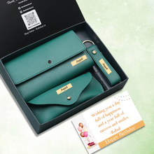 Load image into Gallery viewer, Customized Birthday Gift Set for Women | Personalized Clutch, Keychain & Eyewear Case Combo | Premium Gift for Her