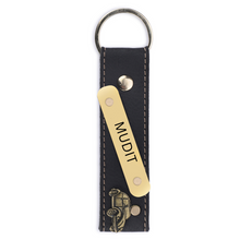 Load image into Gallery viewer, Personalized Leather Name Keychain For Men/Women
