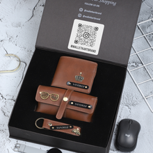 Load image into Gallery viewer, Perfect Gift for Him – Customized Wallet, Eyewear Case & Keychain