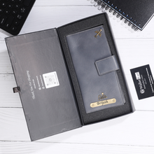 Load image into Gallery viewer, Personalized Travel Wallet with Name & Charm