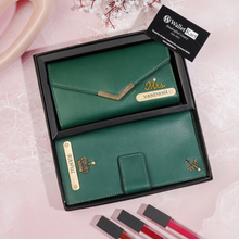 Load image into Gallery viewer, The Perfect Gift: Custom Clutch & Travel Wallet Set