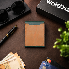 Load image into Gallery viewer, Premium Genuine Leather Slim Card Holder Wallet for Men | Compact Cash & Card Organizer (Style ID #41)
