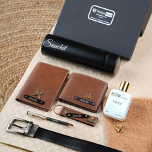 Load image into Gallery viewer, Customized Gift Hamper | Men’s Birthday Gift Combo | Premium Personalized Gift Set for Him