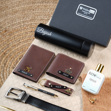 Load image into Gallery viewer, Customized Gift Hamper | Men’s Birthday Gift Combo | Premium Personalized Gift Set for Him