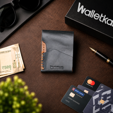 Load image into Gallery viewer, Genuine Leather Wallet for Men | RFID Blocking Slim Card Holder Wallet | Premium Minimalist Leather Wallet with Cash Pocket (Style ID #42)