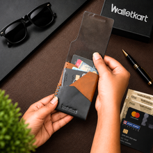 Load image into Gallery viewer, Genuine Leather Wallet for Men | RFID Blocking Slim Card Holder Wallet | Premium Minimalist Leather Wallet with Cash Pocket (Style ID #42)