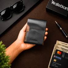 Load image into Gallery viewer, Genuine Leather Wallet for Men | RFID Blocking Slim Card Holder Wallet | Premium Minimalist Leather Wallet with Cash Pocket (Style ID #42)