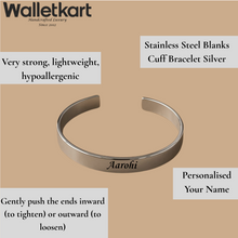 Load image into Gallery viewer, Customized Name Bracelet For Man & Women (Silver Colour)