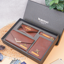 Load image into Gallery viewer, Personalised Name Embossed 4-in-1 Women's Clutch Combo Gift for Her