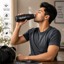 Load image into Gallery viewer, Stainless Steel Insulated Water Bottle | Vacuum Insulated Double Wall Flask | Leakproof & BPA Free | Keeps Drinks Hot & Cold | Ideal for Office, Gym, School & Travel