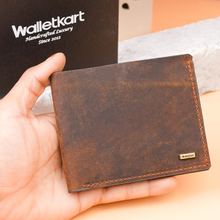 Load image into Gallery viewer, Hunter Genuine Leather Bifold Wallet for Men | 5 Card Slots, ID Window & Cash Compartment (STYLE ID #19)