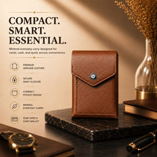 Load image into Gallery viewer, Slim Card Holder Wallet for Men & Women | Pull Tab Card Wallet with Cash Pocket | Compact Front Pocket Wallet | Minimalist Card Organizer (STYLE ID #43)