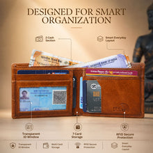 Load image into Gallery viewer, Genuine Leather Men’s Wallet – Gift for Him STYLE ID #15