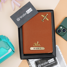 Load image into Gallery viewer, Personalized Passport Cover with Name & Charm