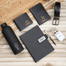 Load image into Gallery viewer, Customized Leather Men’s Gift 7 in Gift Combo Set