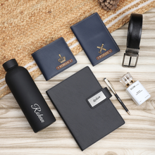 Load image into Gallery viewer, Customized Leather Men’s Gift 7 in Gift Combo Set