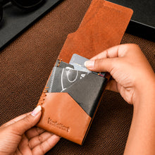 Load image into Gallery viewer, Genuine Leather Wallet for Men | Slim Card Holder Wallet | 6 Card Slots & Cash Compartment (Style ID #42)