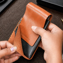 Load image into Gallery viewer, Genuine Leather Wallet for Men | Slim Card Holder Wallet | 6 Card Slots & Cash Compartment (Style ID #42)