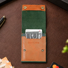 Load image into Gallery viewer, Premium Genuine Leather Slim Card Holder Wallet for Men | Compact Cash & Card Organizer (Style ID #41)