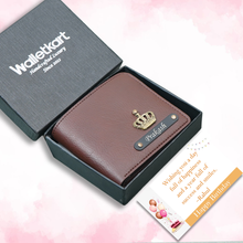 Load image into Gallery viewer, Birthday Special Personalised Leather Wallet for Men with Name & Charm