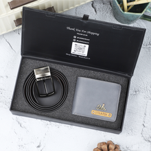 Load image into Gallery viewer, Perfect Personalized Gift Combo – Leather Wallet & Belt for Him