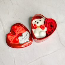 Load image into Gallery viewer, Personalised Women's Clutch, Teddy Bear, Flower, Chocolate and Greeting card  (5 in 1 Combo) Special Gift Combo for Birthday and Anniversary