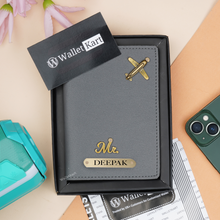 Load image into Gallery viewer, Personalized Passport Cover with Name & Charm